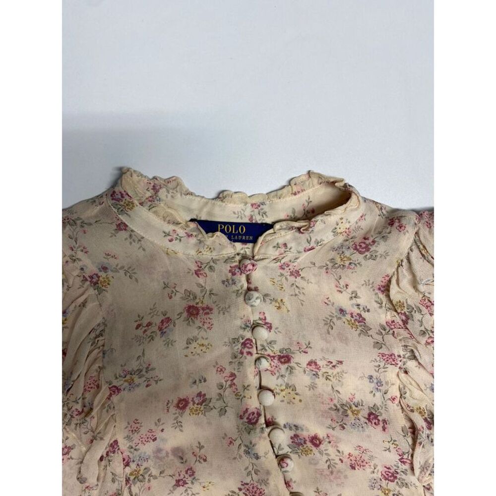 Polo Ralph Lauren Floral Long Sleeves Dress in Floral Print Viscose - Picture 5 of 7